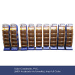 exhibidor tubo cuadrado mdf