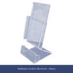 porta brochure acrilico