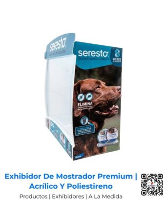 Exhibidor de mostrador premium fabricado en acrílico y poliestireno de alta resolución. Diseñado con acabados finos por Romarsa para destacar productos en el punto de venta en Costa Rica y Centroamérica. Incluye envío.