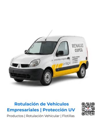 Rotulación parcial y forrado de vehículos empresariales de la marca Renault, con laminado de protección UV y garantía de alta durabilidad; rotulación profesional de flotillas comerciales por Romarsa en San José, Costa Rica y Centroamérica.