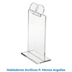 Romarsa Habladores Acrílicos Porta Menús Argollas. Imágen E Commerce Romarsa en San José, Costa Rica.